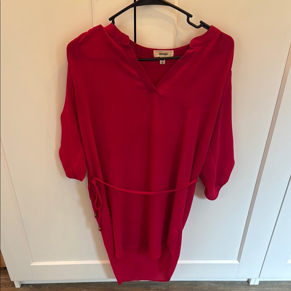 Meraki hot pink/ magenta Tunic Top